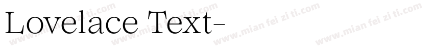 Lovelace Text字体转换